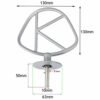SPARES2GO Aluminium Chef K Beater for Kenwood Stand Mixer Whisk Attachment A701 A901 KM (Replacement for Circlip Type)