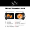 AM STORE 1 Silicone Air Fryer Liner Pack of 2 with Brush, Tong and Mitts- Tower Dual - Instant Vortex Air Fryer Silicone Liner - Reusable Air Fry