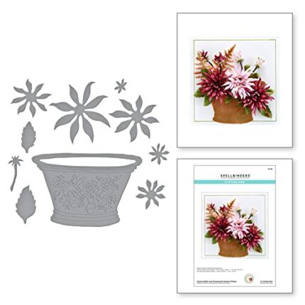 Spellbinders Cactus Dahlia and Ornamental Garden Pottery