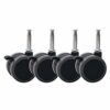 GTYT 4PCS Casters Universal Rotary Brake 8mm Long Rod Casters Accessories Furniture Long-term Use, 2Inch