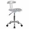 Flash Furniture Office Chair, Chrome, Wine Red, 41.91 x 43.18 x 88.27 cm