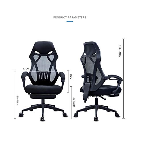 LZQDM High Back Swivel Chair Office Chair Swivel Office Chair Ergonomic Recliner Break Chair High Back Adjustable Height Reclining Armrest Chair