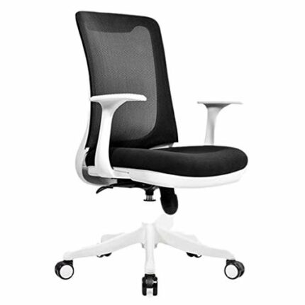 n/a Chairs,Height Adjustable Black Office Chair Mesh Swivel Computer Conference (Color : Black, Size : 97 * 62cm)
