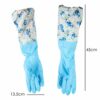 TRIXES Long Rubber Pond and Drain Gloves – Household & Garden Chores, Gardening, Weeding, Washing, Cleaning & Dishwashing – Extra Protection Slee