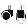 QH-Shop Chair Replacement Wheels Mute Office Chair Wheels for Office Chairs Protecting Hard Wood Floor for Office School Home 2 Inch 5 Pieces