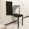 SKOAJAS Folding Wall-Mounted Drop- Table, Kitchen & Dining Table Desk Multifunctional for Computer Desk,90x60CM for Home and Office