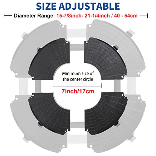 W B D WEIBIDA Plant Caddy with Wheels Heavy Duty 440lbs Capacity, Adjustable 15-21 Inch Rolling Plant Stand Indoor Outdoor, Large Plant Cart Doll