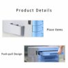 WAOBE 3 Closed Drawer Desk Storage Combination Lock Innovative With Drawer Desktop Organizer Home Office Archive Filing Cabinet For Documents, Pa
