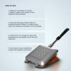Toasted Sandwich Maker - Panini Press or Grilled Cheese Maker -Stove Top Toastie Non-Stick Ideal for Indoors and Outdoors by Jean Patrique