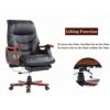YT.JYUERI Relax Comfortably Safe Executive Chairs Executive Chairs Office Chair Ergonomic Desk Chair Cowhide Computer Chair with Arms Lumbar Supp
