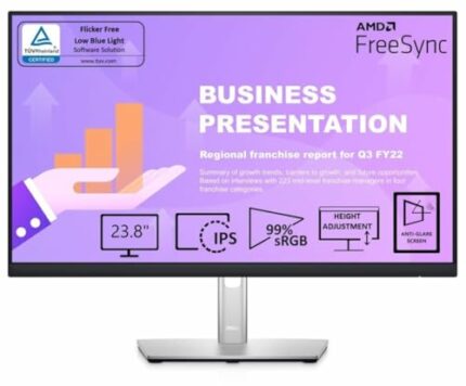 Dell 24 Monitor - P2422HE - Full HD 1080p, IPS Technology, USB-C Hub Monitor with Comfortview Plus