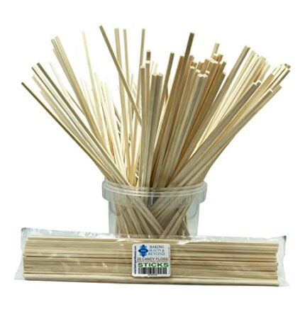 25 Candy Floss Cotton Candy Food Grade Beech Wood Sticks 11 Inch (275mm)