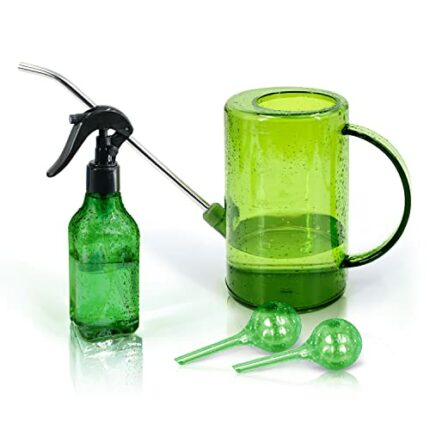 Byhagern 1L Garden Watering Can, Flower and Plants Watering Can with Stainless Steel Long Spout, Large Capacity Watering Can for Indoor/Outdoor