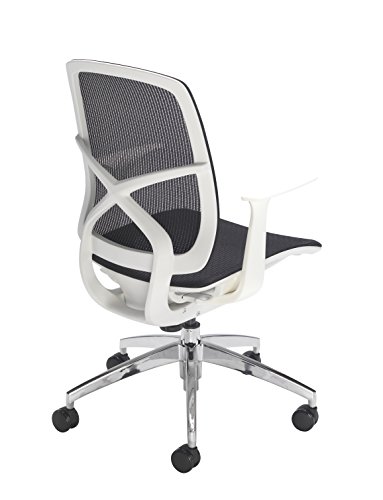 Office Hippo Mesh Office Chair with Arms, Small Office Chair for Home, White Office Chair, Desk Chair, Swivel