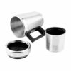 300ml Electric Car Travel Kettle 12v Fast Boiler for Tea Coffee Water Stainless Steel Kettle Auto Shut Off Car Water Heater Bottle