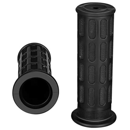 Dacitiery 1 Pair 30mm Inner Diameter Replacement Wheelbarrow Antiskid Handle, 125mm Length Soft Rubber Non-Slip Yard Cart Replacement Handlebar G