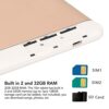 Zunate Kids Tablet 10 Tablet pc,32GB ROM 2GB RAM,128GB Expand Support,Dual SIM,Dual Standby,WiFi,HD Touchscreen Eye Protection LCD Tablets,For An