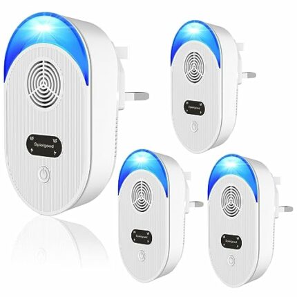 Spielgoed Ultrasonic Pest Repeller, Powerful Mouse Repellent plug in Pest Control - Ideal for Mice, Rats, Mosquitoes, Cockroach, Moths, Ants