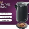 Andrew James Electric Kettle, Matte Black, Fast Boiling, Cordless, Large 1.7L Jug, 3000W, Reusable Filter, Quiet Dry Boil Protection, Modern, Com