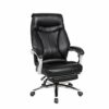 Ygqbgy Office Chair Swivel Ergonomic High-back Executive Desk Chair Adjustable Height, Black, PU
