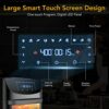 SXYCMY Air Fryer Oven Digital - 18L Large Capacity Oil-Free Touch Screen Oven with Rotisserie, Dishwasher Safe Parts, Rapid Air Circulation, BPA-