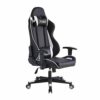 YINYUAN Game Chair Human Engineering Computer Chair With Pillow Waist Support Suitable For Office Home Bag Game White Red (Color : White)