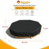Octagon Sand Box Cover，for 84" X 78" x 9" Octagon Sand Box，Waterproof Dust Proof Outdoor Octagon Sand Box Cover,Black