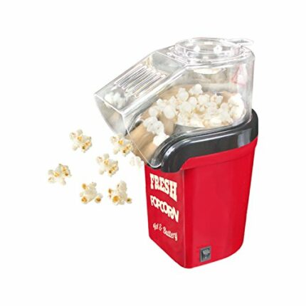 Global Gizmos 50900 Fat Free Hot Air Popcorn Maker | No Oil | 4 Bags Included | Healthy Home-Made Treats | Movie Nights/Sleepovers/Kids Parties |