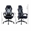 Ygqbgy Furniture Office Chair High Back Gaming Chair Recliner Computer Seat Office Lying Armchair with Footrest