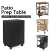 Hohong 55 inch Outdoor Prep Table Cover for Keter Unity XL Portable Table and Storage Cabinet ,Waterproof BBQ Prep Table Cover and Bar Cart Cover