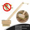 Wire Brush Patio Cleaner Garden Brush Weed Remover Tool For Block Paving Long Handle Wire Broom For Cleaning Grout Removing Weeds Moss And Un Wan