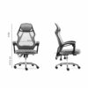 WALNUT Ergonomic Swivel Chair Executive Adjustable Task High Back Computer Stool, Office Mesh Chair with Armrests (Color : Green)