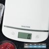 Salter 1056 WHDREU16 Digital Kitchen Scale – Electronic Food Weighing Scale For Baking/Cooking, Measures Liquids/Fluids, Easy Read LCD Display, S