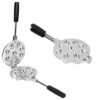 Waffle Maker | Aluminium Alloy Waffle Cone Maker, Non‑Stick Waffle Irons, Egg Waffle Mould Baking Tool for Making Falafels, Chaffles, Paninis.