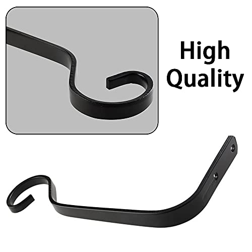 NA 2 Sets Iron Plant Hangers Wall Hooks Hanging Basket Brackets for Garden Bird Feeders, Planters, Lanterns, Wind Chimes,Flower Pot Hook Hanger