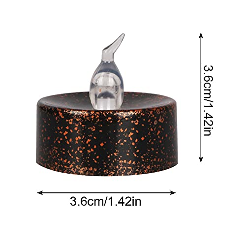 Yius 12Pcs Tea Lights Candles, Realistic LED Flickering Tea Candles, Battery Long Lasting Flickering Bulb Tea Lights for Party and Gifts Ideas Ho