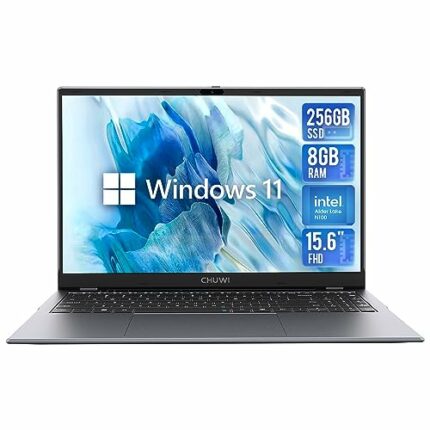 CHUWI Gemibook Plus Windows 11 Laptop, 15.6 inch 12th Gen Intel Alder Lake-N100(0.8 to 3.4GHz), with 8GB RAM 256GB SSD(TF 512GB), FHD(1920x1080)