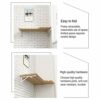 VOCD Folding Wall-Mounted Desk, Drop-Leaf Workbench Table for Small Spaces Office Home Kitchen Dining Table Computer Desk, Maximum Load 30 Kg - B