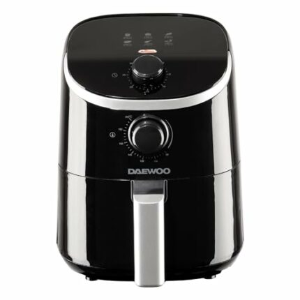Daewoo Manual Air Fryer, 2 Litres, Compact And Space Saving Design, 80-200°C Temperature, 30 Minute Timer, Energy Savings, Healthier Eating, Slee
