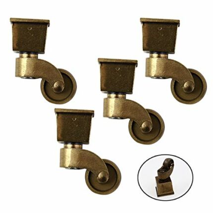 XHALERY Furniture Caster,Replacement Castors,Universal 360 Degree Rotating Swivel Casters,Nylon Caster Wheels,No Scratches/Noise,for Home Furnitu