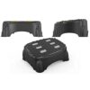GANFANREN Foot Stool Under Desk Multifunctional Foot Rest Home Office Non-Slip Stool Roller Ergonomic Feet Rest
