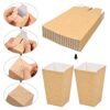 50 Pcs Kraft Paper Popcorn Favor Boxes, Reusable Cardboard Candy Containers, 3 Sizes Popcorn Carton Treat Box for Theater Carnival Birthday Weddi