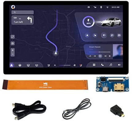 waveshare for Raspberry Pi/Jetson Nano/Windows/PC, 7inch QLED Touch Screen 1024x600 Capacitive LCD Display Integrated Thin and Light, Support Win