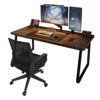 DLOETT Computer Desk Desktop Game Table Bedroom Simple Office Student Table Study Family Table Without Chair (Color : D, Size : 160CM)