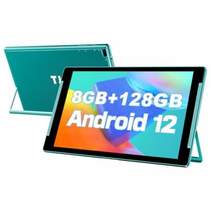 10 inch Tablet, Android 12 Tablets, 8GB RAM 128GB ROM(512GB Expandable), HD IPS Screen,2MP+8MP Dual Camera,Wi-Fi, Bluetooth 5.0, 6000mAh Battery,