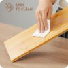 Bamboo Desktop Bookshelf Organizer, Adjustable Office Desk Storage Shelf Rack, Natural Wood Tabletop Display Shelf Rack for Office Supplies, Home