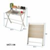 EYHLKM Foldable Laptop Table, 2-Layer Folding Desk for Small Space, Home Corner Desks Simple Computer Desk with Shelf Folding Laptop Table