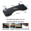 WANGFENG Ergonomic Keyboard Tray Under Desk, Adjustable Height and Angle Desk Extender with C Clamp Mount Clamp-On Desk Extender for Home and Off