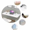 Folding Wall-Mounted Drop-Leaf Table, Floating Laptop Desk Kitchen Dining Table For Small Space, Computer Desk For Home Office,100cm*40cm
