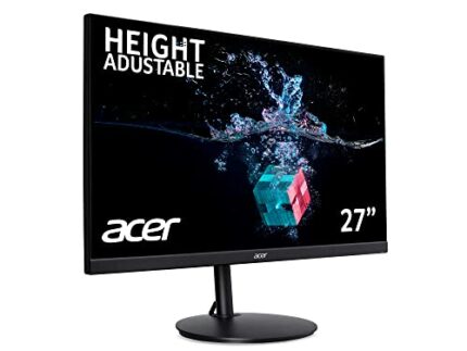 Acer CBA272Bbir 27 Inch Full HD Monitor (VA Panel, FreeSync, 75Hz, 1ms, Height Adjustable , HDMI, VGA, Black)